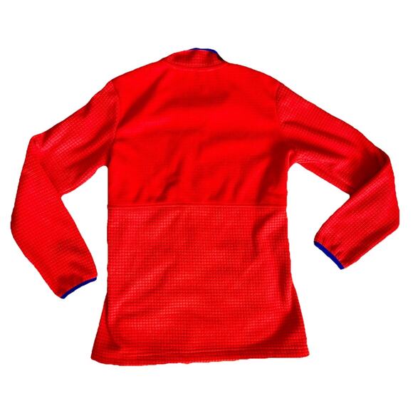 Lands' End Women’s Fleece Zip Up Jacket Orange Size S NWT Made Egypt - Picture 3 of 3